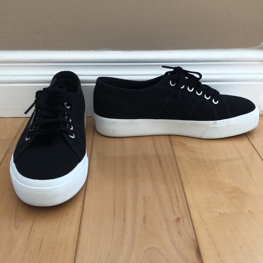 Superga | Casual Sneakers | Black | Size 9 1/2 NWOT